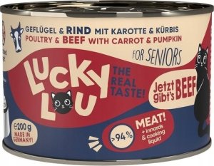 Lucky Lou Lucky Lou Lifestage Senior Drób i wołowina puszka 200g 1