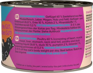 Lucky Lou Lucky Lou Lifestage Adult Drób i kaczka puszka 200g 3