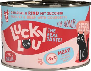 Lucky Lou Lucky Lou Lifestage Adult Drób i wołowina puszka 200g 1