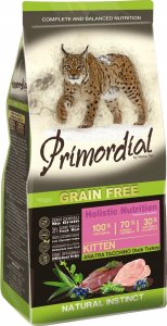 Primordial Primordial Cat Grain Free Kitten Duck & Turkey 400g 1