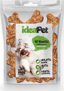 IdeaPet IdeaPet Kostki królik z ryżem 9cm 500g 1