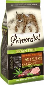 Primordial Primordial Cat Grain Free Adult Duck & Turkey 400g 1