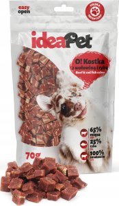 IdeaPet IdeaPet O! Kostka z wołowiną i rybą 70g 1