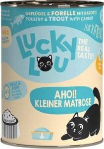 Lucky Lou Lucky Lou Karma Dla Kociąt Drób Pstrąg 400g 1