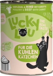 Lucky Lou Lucky Lou Karma Dla Kociąt Drób Wołowina 400g 1