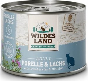 Wildes Land Wildes Land Cat Classic Adult Forelle & Lachs puszka 185g 1