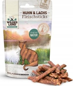 Wildes Land Wildes Land Cat Fleischsticks Huhn & Lachs 50g 1