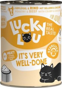 Lucky Lou Lucky Lou Sterilized Karma Dla Kota Drób Wołowina 400g 1