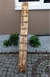 QLS DRABINKA DREWNIANA SCHODY DLA KOTA 5M + HAKI 4