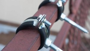 QLS DRABINKA DREWNIANA SCHODY DLA KOTA 6M + ZACISK 3