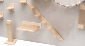 QLS LEGOWISKO HAMAK ŚCIENNY DLA KOTA 40 X 17 X 12 CM 4