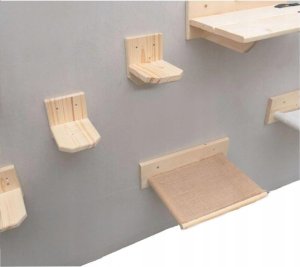 QLS LEGOWISKO HAMAK ŚCIENNY DLA KOTA 40 X 17 X 12 CM 5