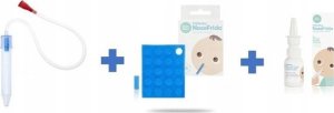 NoseFrida 8289 ZESTAW 3 W 1 ASPIRATOR + SPRAY SOLANKOWY +10 FILTRÓW HIGIENICZNYCH 5