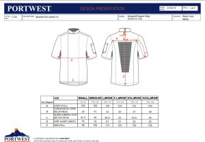 Portwest C738 - Bluza szefa kuchni MeshAir Pro S/S - szary 2XL 7