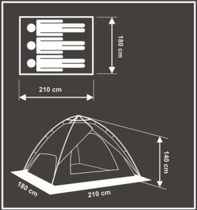 Namiot turystyczny Enero Camp Holiday 7