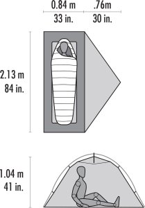 Namiot turystyczny MSR Access 1 pomarańczowy 5