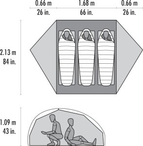 Namiot turystyczny MSR FreeLite 3 Green 6