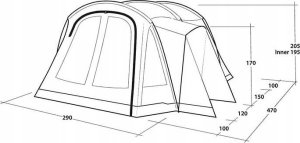 Namiot turystyczny Outwell Namiot nevada 4 OUTWELL 16