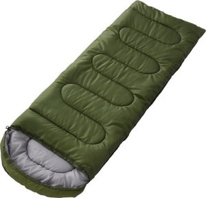 Aptel Ciepły ŚPIWÓR Turystyczny typu mumia z kapturem 200x70cm zielony BQ26F 2