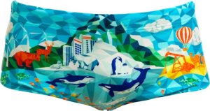 Funkita Kąpielówki chłopięce spodenki bokserki szybkoschnące Funky Trunks r.140 3