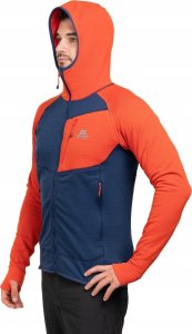 Bluza eclipse hooded-medieval blue-cardinal orange-s MOUNTAIN EQUIPMENT 1