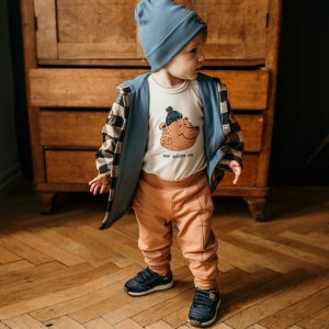 Eevi Bluza rozpinana dla chłopca z kapturem w kratkę Eevi Jump 68 6