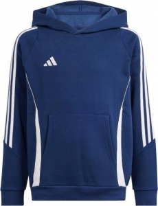 Bluza dla dzieci adidas Tiro 24 Hooded Sweat granatowa IR7504 116cm 1