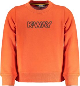 K-WAY K-WAY POMARAŃCZOWA BLUZA BEZ ZAMKU DLA DZIECI 3A 1