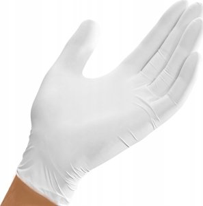 Rękawice lateksowe bezpudrowe MAXTER, 100 szt., M 2