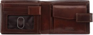 OCHNIK OCHNIK skórzany portfel męski PL-191 brąz PL-191-89 2