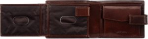 OCHNIK OCHNIK skórzany portfel męski PL-191 brąz PL-191-89 3