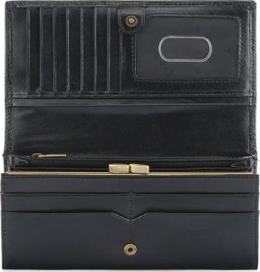 OCHNIK OCHNIK SL-187-99 skórzany portfel damski czarna skóra SL 187 2