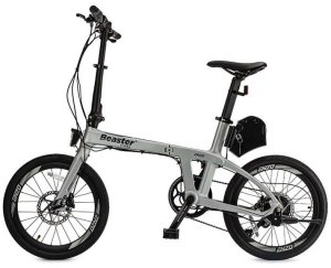 Rower elektryczny Beaster El. karboninio rėmo dviratis, BS126S, sidabrinis, 250 W 2