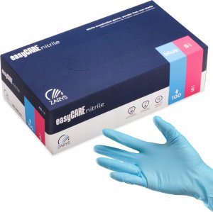 Rękawice nitrylowe, EASYCARE, 100 szt., rozmiar S, niebieskie 2