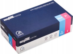 Rękawice nitrylowe, EASYCARE, 100 szt., rozmiar S, niebieskie 3