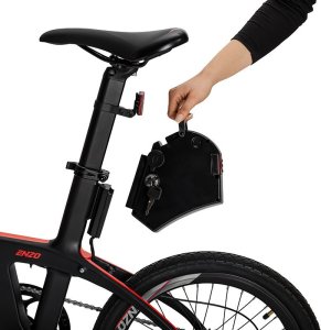 Rower elektryczny Beaster El. karboninio rėmo dviratis, BS125B, juodas, 250W 2