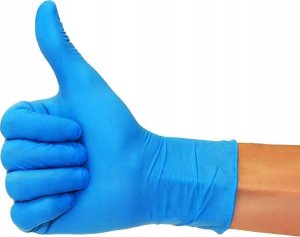 Rękawice nitrylowe, EASYCARE, 100 szt., rozmiar L, niebieskie 27
