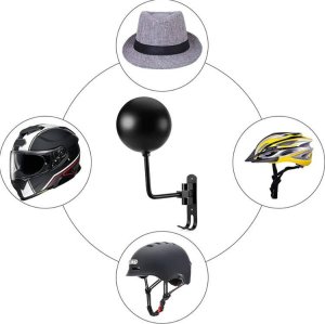 Aptel WIESZAK na kask motocyklowy w kształcie kuli ścienny regulowany czarny RW45 2