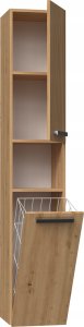 Lumarko Szafka Łazienkowa Regał Słupek Kosz Nel Iii Dąb Artisan 7