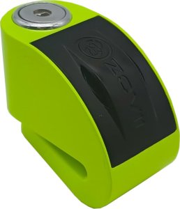 ZOVII Zabezpieczenie Disc Lock z Alarmem ZOVII ZT6 - Fluo Green 1