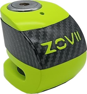 ZOVII Zabezpieczenie Disc Lock z Alarmem ZOVII ZS6 - Fluo Green 1