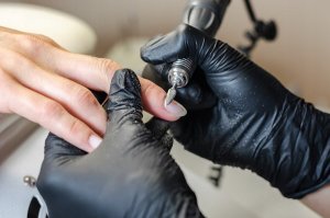 Rękawice nitrylowe bezpudrowe MAXTER, 100 szt., rozmiar XL, czarne 8