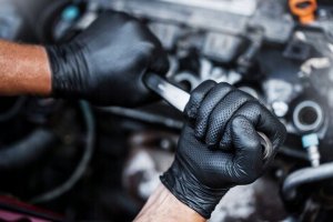 Rękawice nitrylowe bezpudrowe, MAXTER 7.0, 100 szt., rozmiar L, pomarańczowe 11