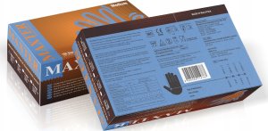Rękawice nitrylowe bezpudrowe, MAXTER 7.0, 100 szt., rozmiar M, pomarańczowe 3