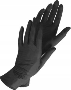 Rękawice nitrylowe bezpudrowe, MAXTER, 100 szt., rozmiar L, czarne 15