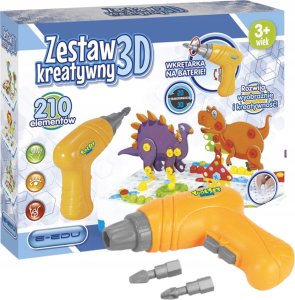 Wkrętarka Wiertarka Zestaw Konstrukcyjny Śrubki 3D 6