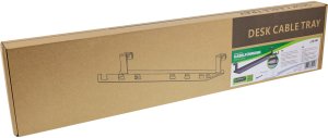 InLine InLine® Cable guide/shelf for under-table mounting, black 10