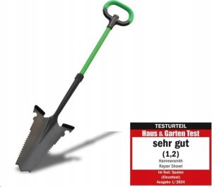MediaShop Hammersmith Rayzer Shovel szpadel, szpadel z ostrą krawędzią, ząbkowane boki, 114cm 9