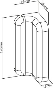 InLine InLine® Slatwall mounting bracket for wall bracket Panel, white, 2pcs. pair 6