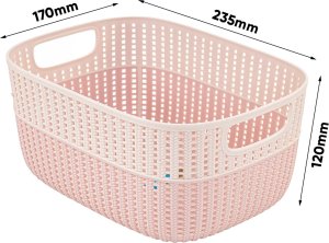 Keeeper KEEEPER - Kosz pojemnik organizer do łazienki - STINE - różowy - 3,5 L 4